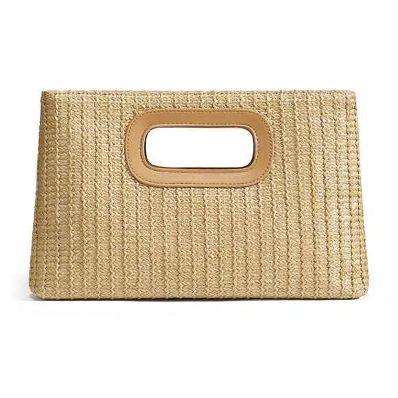 Sweetv Chic Straw Clutch - Trendy Evening Bag for Women